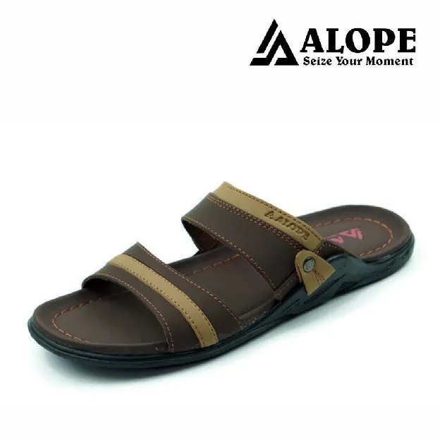 Bisa COD - Sandal Kulit H06 ALOPE Pria - dmn