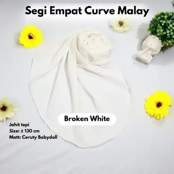 HIJAB SEGIEMPAT MALAY OVAL, SYAR'I MASA KINI, SEGI EMPAT CURVE OVAL KEKINIAN