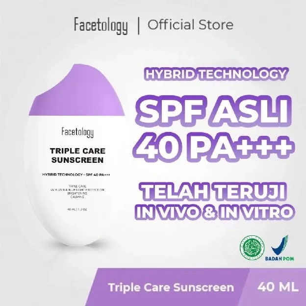 FACETOLOGY TripleCare Sunscreen SPF 40 PA +++