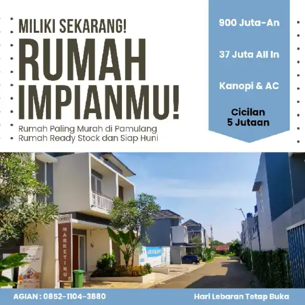 Rumah murah 2 lantai