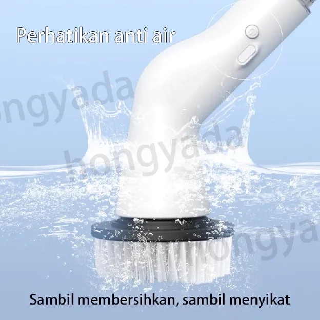 Sikat Pembersih Listrik Sikat Pembersih Elektrik Tanpa Kabel Tahan Air portable Shower Lantai Kamar