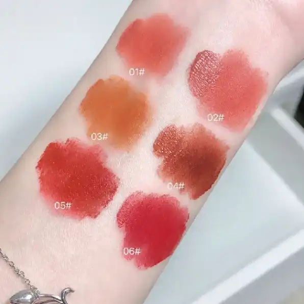 Gegebear Lipstick gantungan kunci kelinci lucu Matte Velvet Portable Gantungan Kunci Bunny Lucu Lip