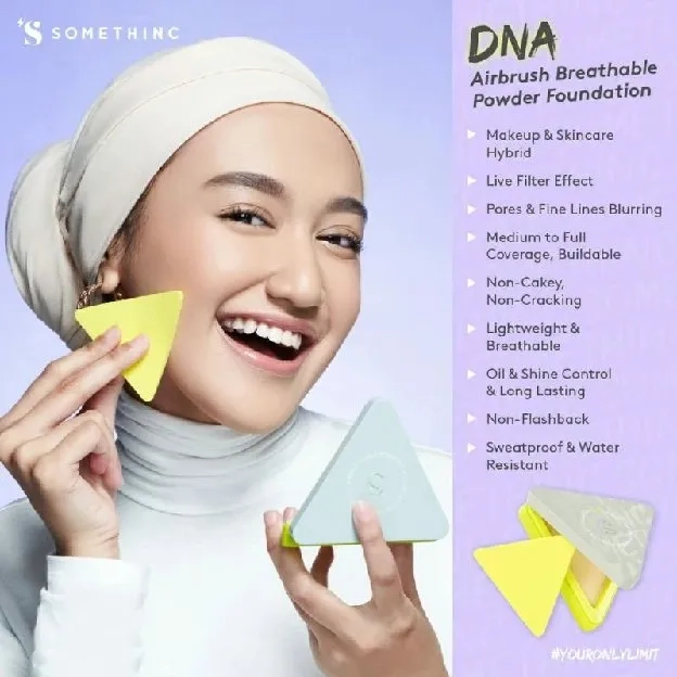 SOMETHINC DNA Airbrush Breathable Powder Foundation - Bedak Padat