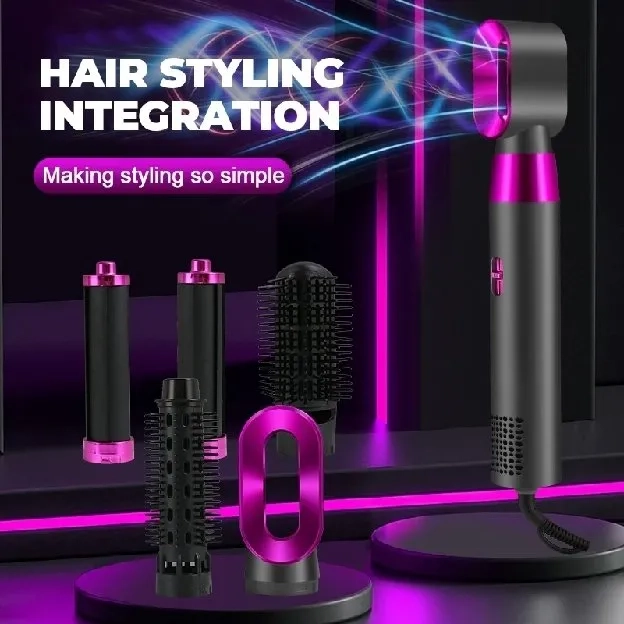 PHILIPS Hair dryer 5in1 catokan rambut curly Suhu ion negatif 57 ° pengering rambut Serbaguna sisir