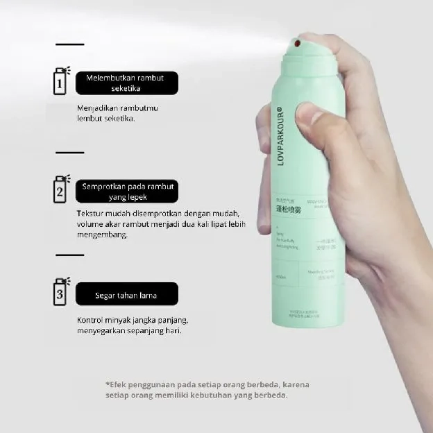 [ ORIGINAL ] Dry Shampoo Viral 150ml Semprotan Rambut Kering Untuk Mengembangkan Rambut Minyak Rambu