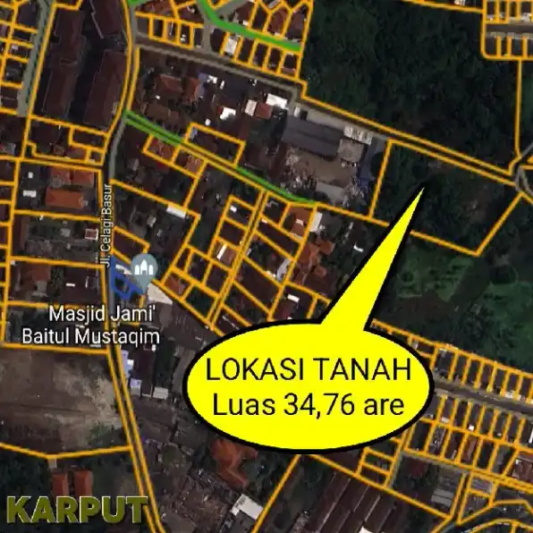 Dijual 34,76 are, Jl. Celagi Basur Uluwatu II Jimbaran Atas Kuta Selatan