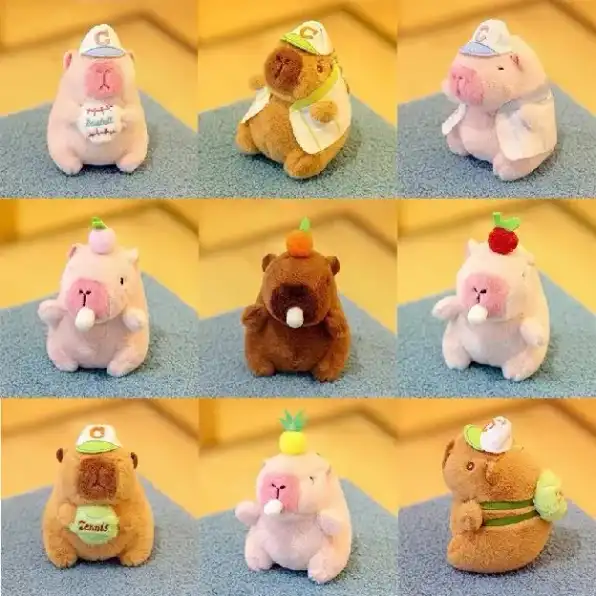 Gantungan Kunci CAPYBARA Ekor Putar Premium BKK Boneka Ganci Kapibara Capibara Bagcharm