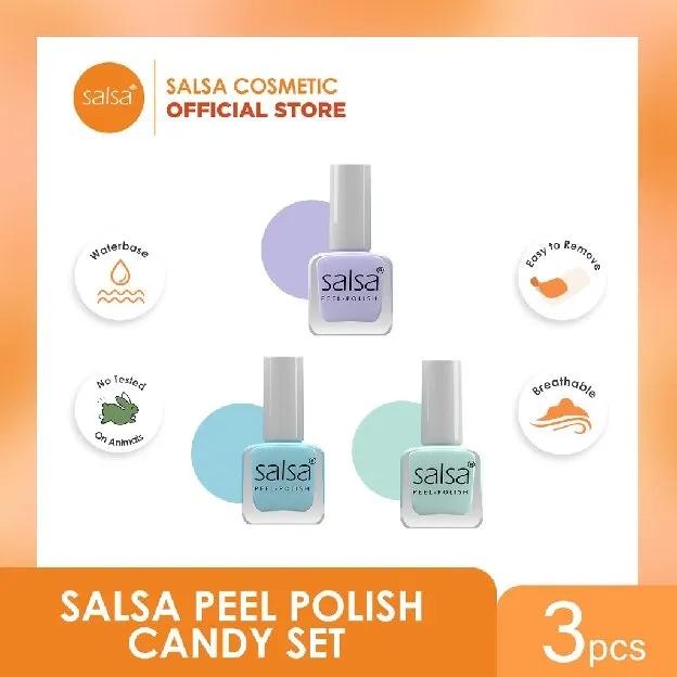 [HARGA PER BOX] SALSA KUTEK PEEL OFF HALAL - PEEL POLISH KLUPAS BREATHABLE HIJAB FRIENDLY