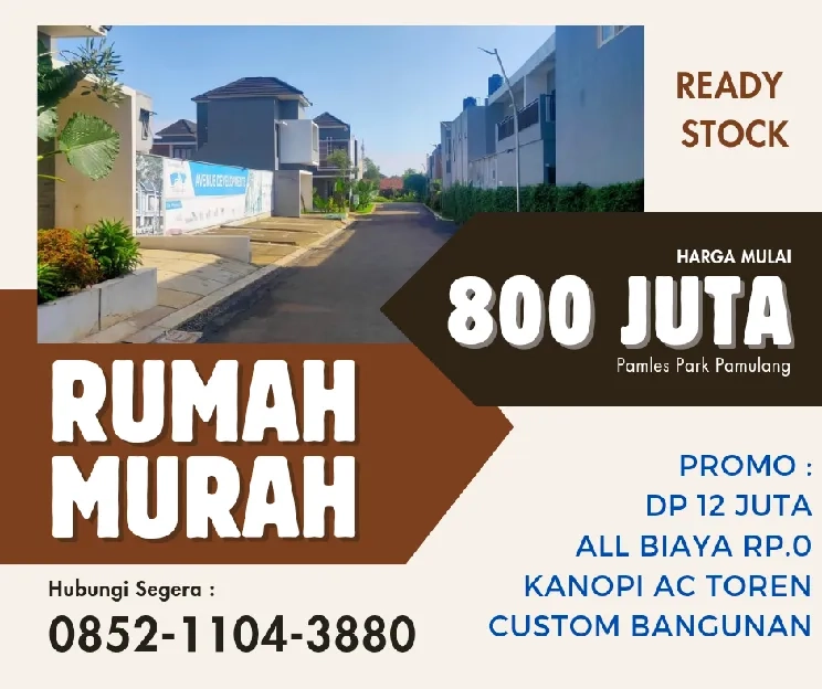 Rumah murah 2 lantai di Pamulang 