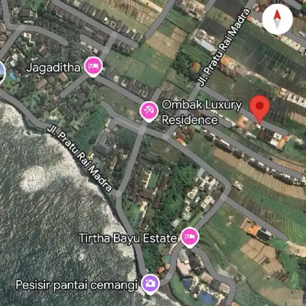 Dijual 3 are, Jl. Pratu Rai Madra Pantai Cemagi Seseh Mengwi