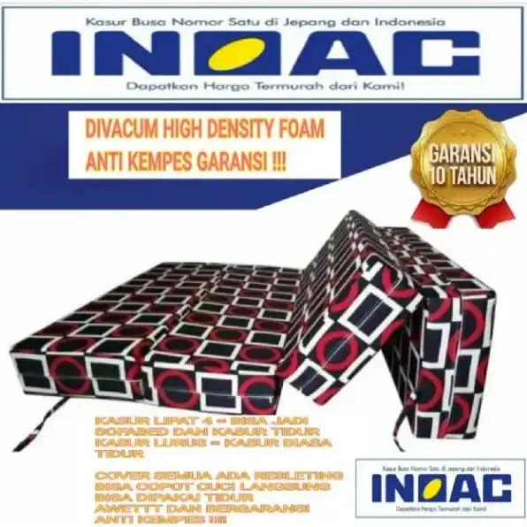 Kasur Busa Lipat INOAC PREMIUM HIGH DENSITY FOAM TEBAL