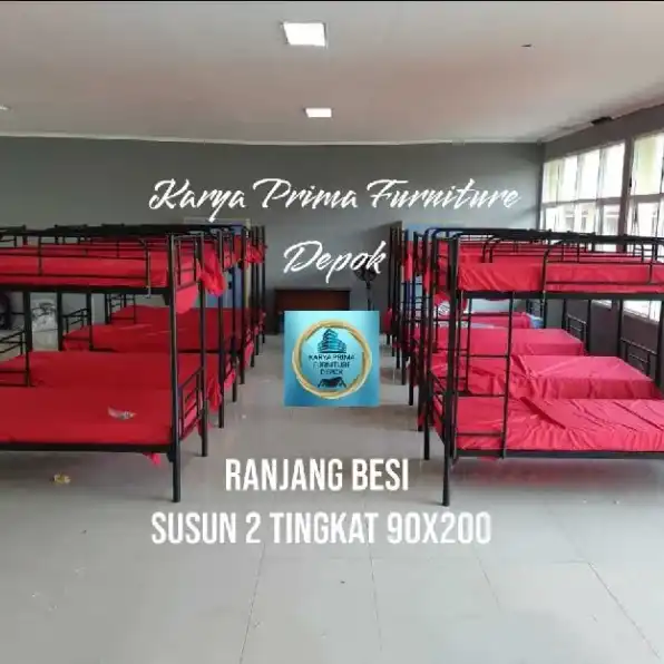 Ranjang besi susun 2 tingkat ukuran 90x200 kuat dan awet spesial 1.485.000 free ongkir free pasang 