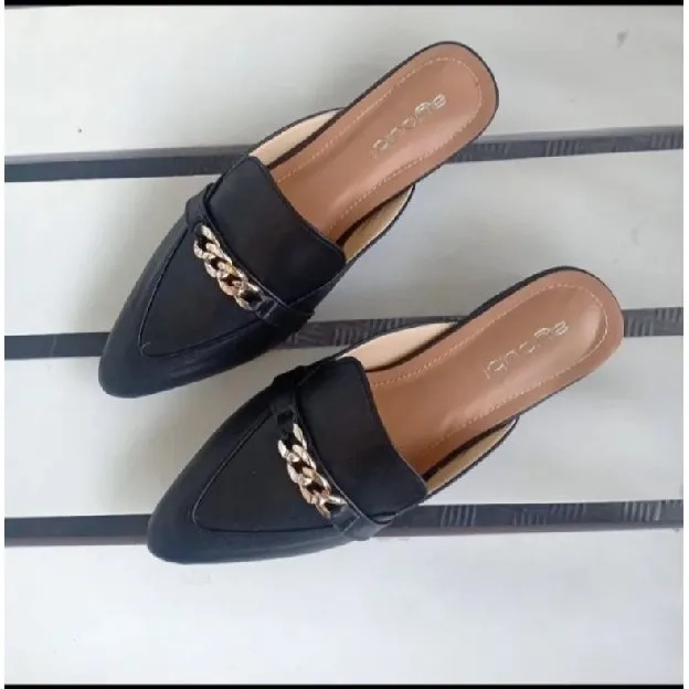 Bisa COD - Sepatu Sandal Syarula Heels Slop - dmn