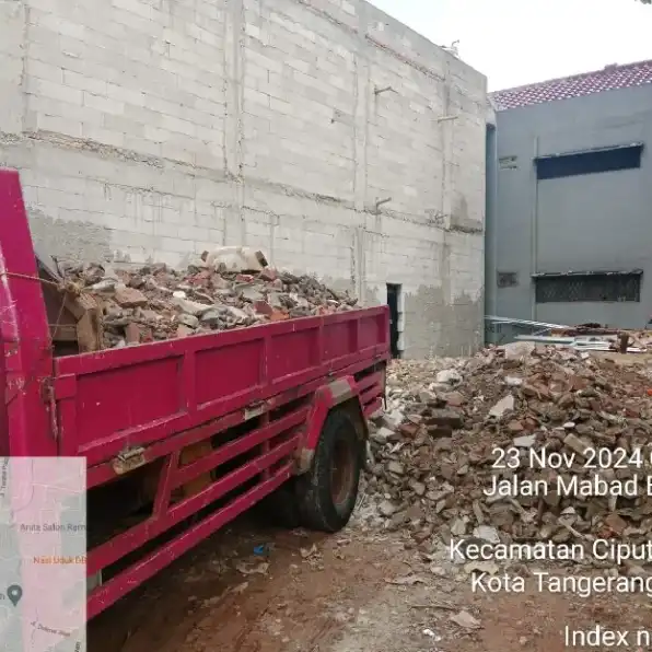 jasa truk angkutan puing proyek