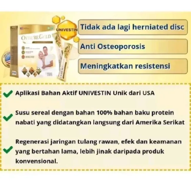 OVISURE GOLD MILK SUSU KESEHATAN TULANG SENDI