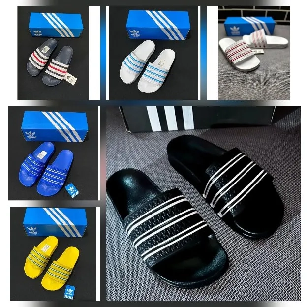 Sandal selop slip on pria adidas