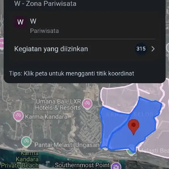 Dijual 23,045 Ha. FULL VIEW Jl. Pantai Melasti Bayan Tree Ungasan Kuta S3lata