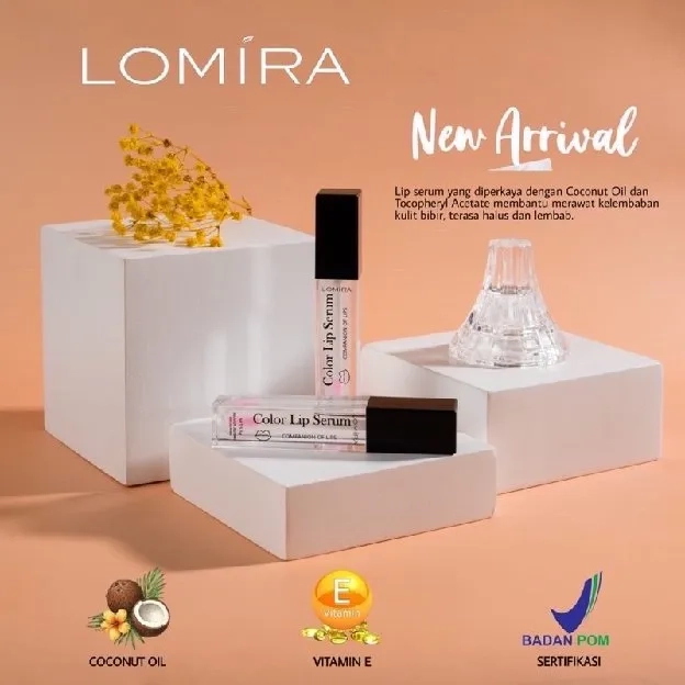 BPOM LOMIRA COLOR LIP SERUM 5.5 GR - SERUM BIBIR MURAH