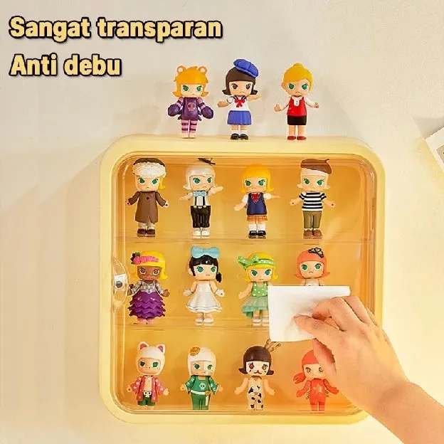 Kotak Penyimpanan Pajangan Boneka Model Akrilik Model Pop Mart Kotak Penyimpanan/ Kotak Buta Rak Pen