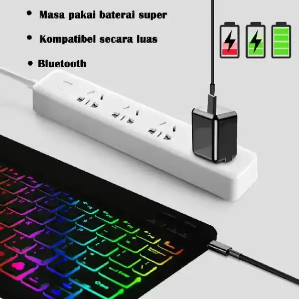 Backlit Backlight Wireless Keyboard And Mouse LED Colorful Bluetooth Keyboard For iPad Laptop Androi