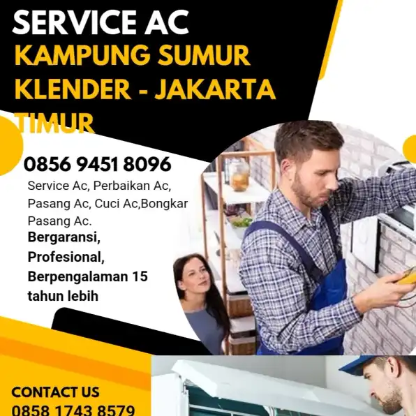 JASA SERVICE AC DAERAH KAMPUNG SUMUR KLENDER JAKARTA TIMUR