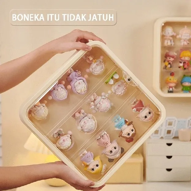 Kotak Penyimpanan Pajangan Boneka Model Akrilik Model Pop Mart Kotak Penyimpanan/ Kotak Buta Rak Pen