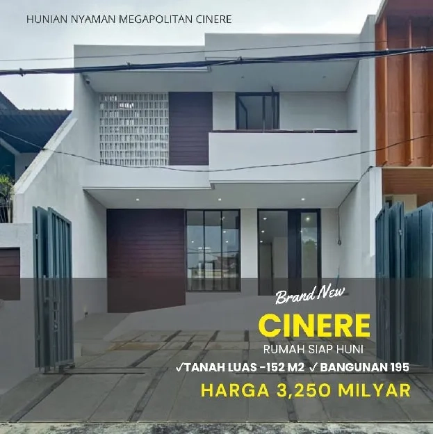 Rumah Baru dlm komplek Mega Cinere,dkt Lebak bulus,Pondok labu