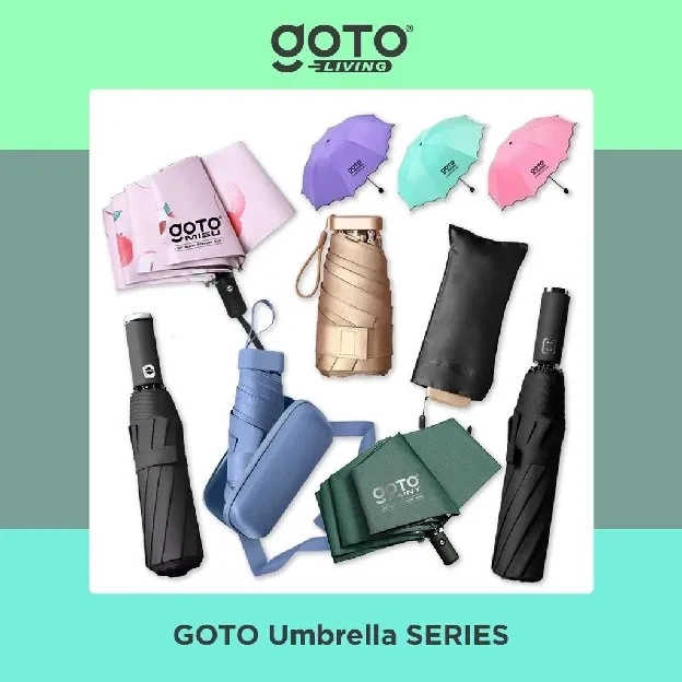 Umbrella Payung Kecil Lipat Mini Jumbo Travel Otomatis Anti UV