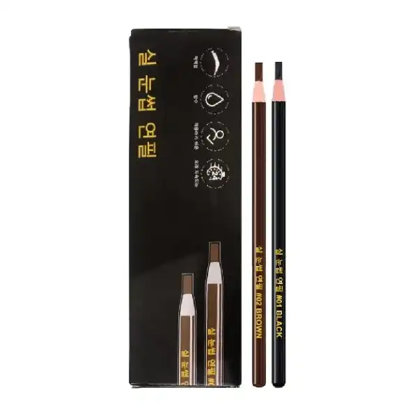 Korea Pensil Alis Tarik Benang Kupas Tanpa Serut Eyebrow Pencil Alis Waterproof Tahan Lama