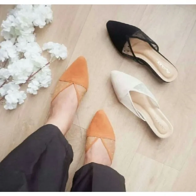 Bisa COD - Sepatu Sandal Mules Milano - dmn