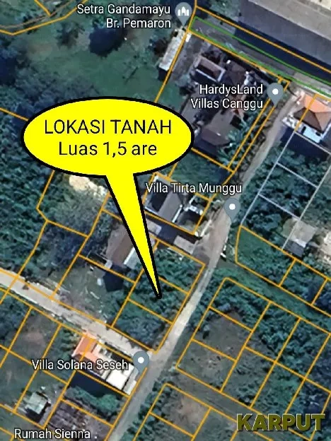 Dijual 1,5 are, Jl. Dewi Sri I Gandamayu Pemaron Raya Munggu Kapal Mengwi