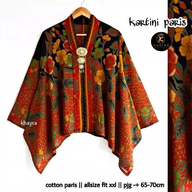 Blus Kartini Paris Batik Solo Terbaru Batwing Paris Ori