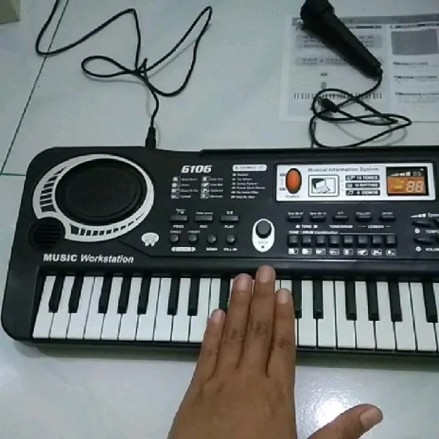 KEYBOARD PLUS MIC DIGITAL ELEKTRIK, PIANO ALAT MUSIK ANAK-ANAK