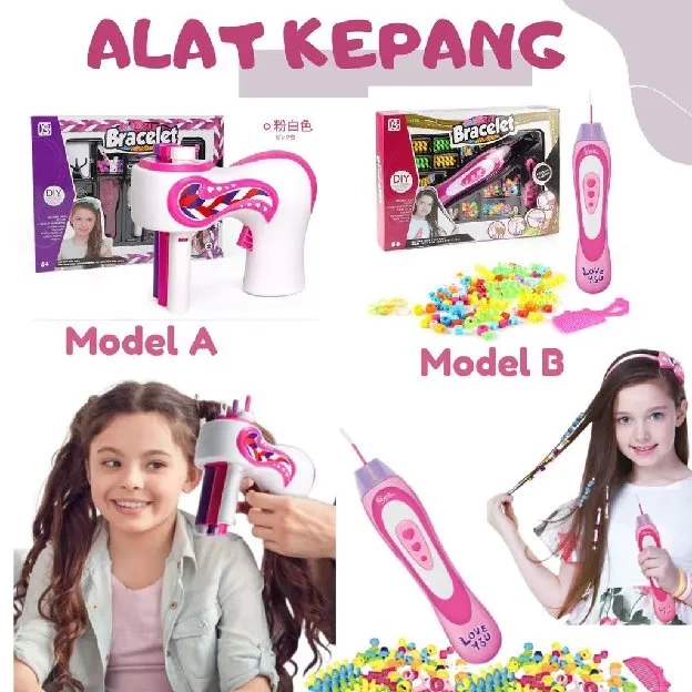 Hair Weave Machine Alat Kepang Rambut Elektrik Portable Diy Otomatis Untuk Styling Ikat Rambut Otoma