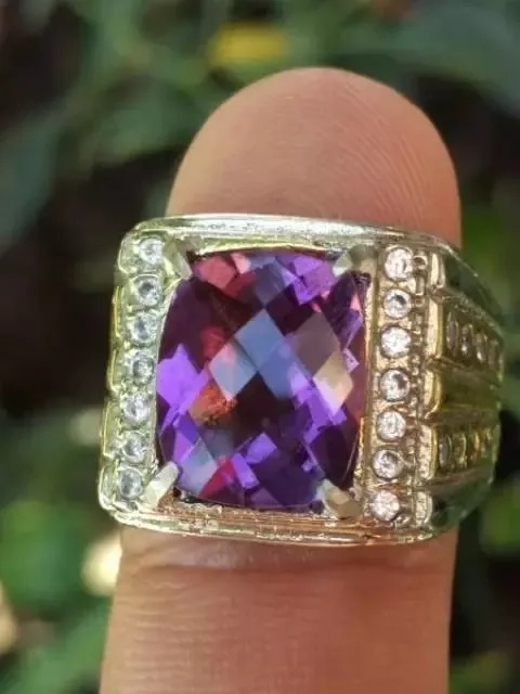 natural amethyst cekerbord natural kecubung bukan topaz bukan garnet bukan prasiolite ruby iolite