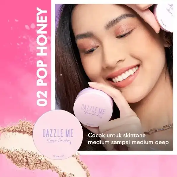 DAZZLE ME Always Setting Loose Powder | Soft Smooth Long Lasting Bedak Tabur