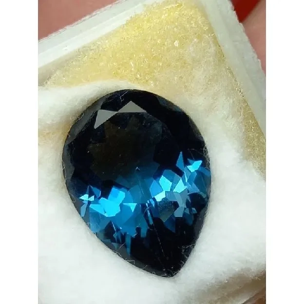 natural blue topaz london 9.15ct