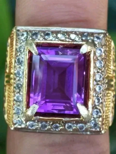 natural amethyst kecubung iket mewah bukan garnet ruby topaz