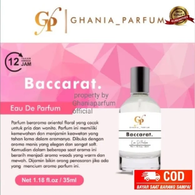 Parfum terlaris PARFUM CALANDRA - BACARAT - GOOD GIRLS by Ghaniaparfum / Parfum wangi tahan lama / p