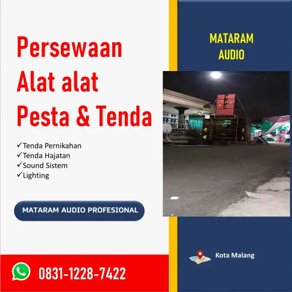 WA: 0831-1228-7422, Sewa Perlengkapan Pesta Kecil dengan Harga Terjangkau