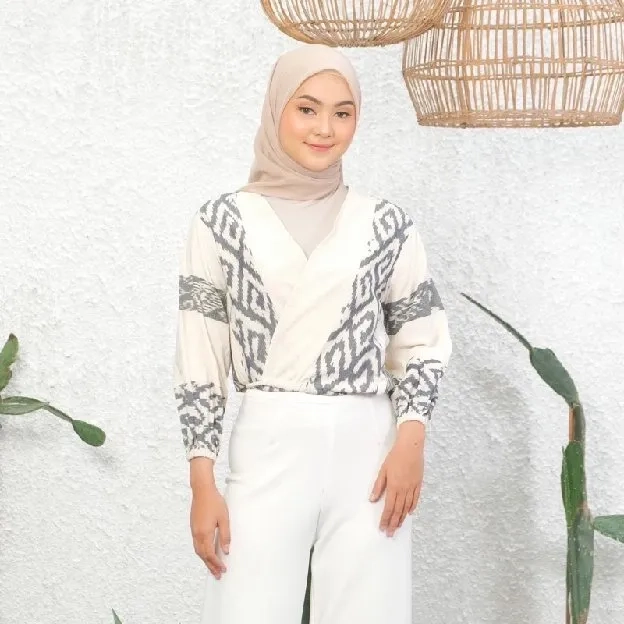 Outer tenun troso, cardigan tenun, crop top ethnic, atasan wanita, outer ethnic tenun troso