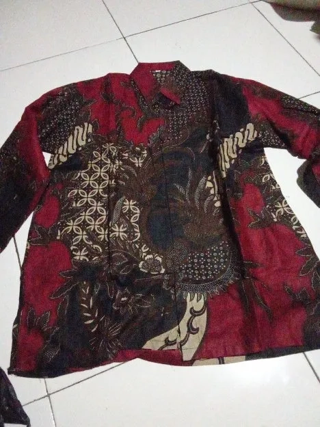 kemeja batik pria gratis ongkos kirim 