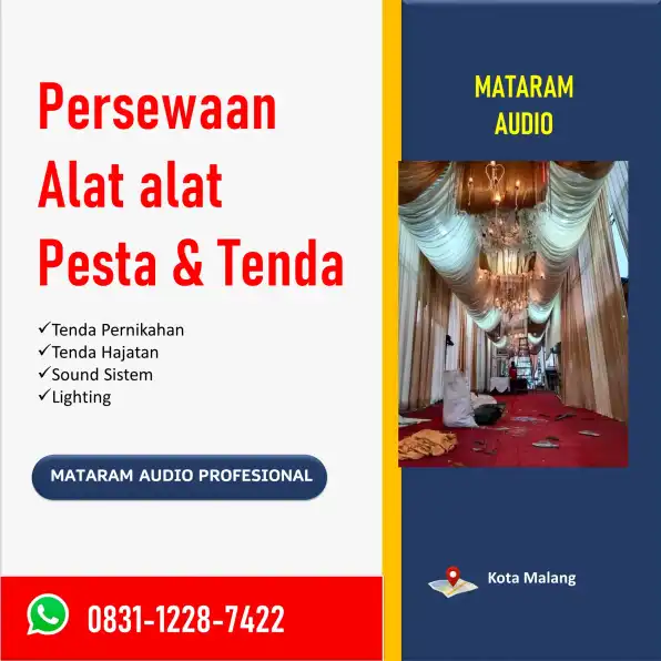 WA: 0831-1228-7422, Perlengkapan Pesta Outdoor Terbaik di Malang