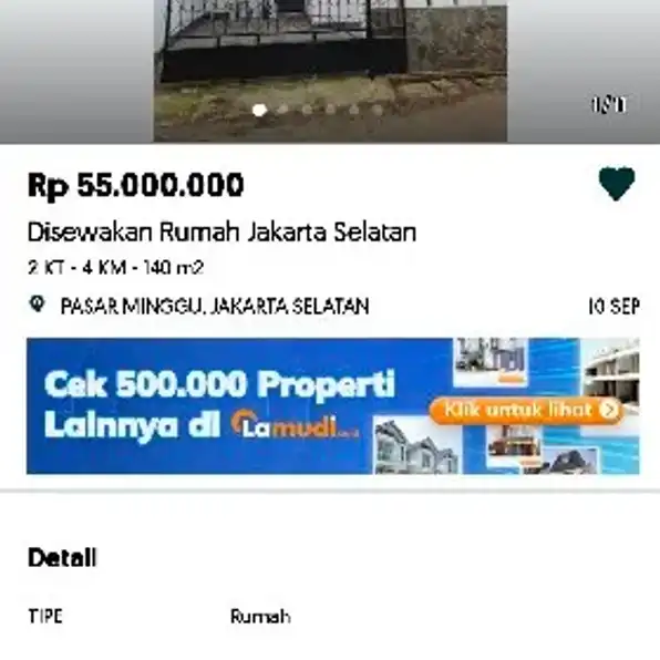 Rumah Disewakan