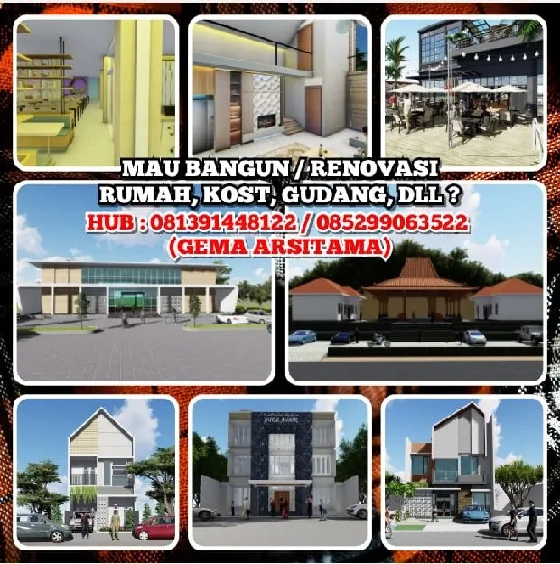 MAU BANGUN / RENOVASI RUMAH, KOST, GUDANG, DLL ?H: 081391448122 / 085299063522 (GEMA ARSITAMA)