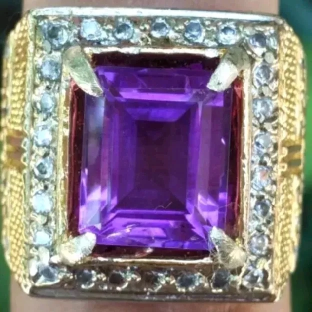 natural amethyst kecubung iket mewah bukan garnet ruby topaz