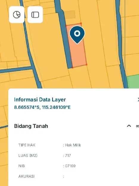 Dijual 7,17 are, Jl. Pakisaji Gg. Wendi's Sumerta Kelod Denpasar