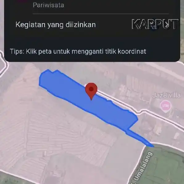 Dijual 1,3485 Ha. Jl. Umalalang Cemagi Pantai Mengening Pantai Nyanyi Mengwi Badung