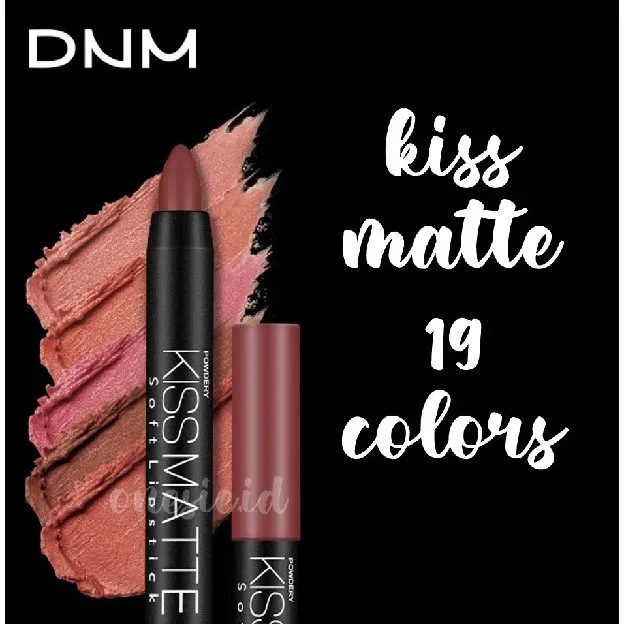 Pensil Lipstik Matte Clay Lipstick Pencil Tahan Lama/Waterproof Long Lasting Matte Rotate 19 Colour