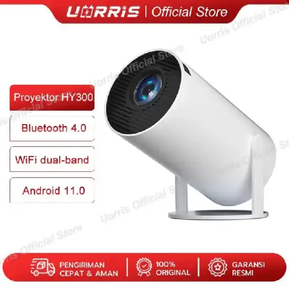 Smart Proyektor Android 11.0 4K UHD WiFi6 Bluetooth 5.0 2GB+16GB